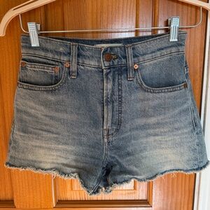 Madewell The Perfect Jean Short Medium Wash